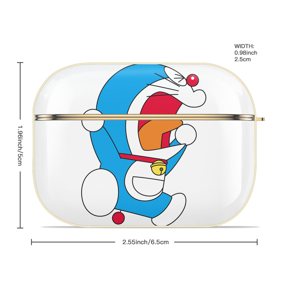 ドラえもん Doraemon 【AirPods Pro用】ハードシェル保護ケース｜耐衝撃・防指紋・カラビナ付き商品仕様