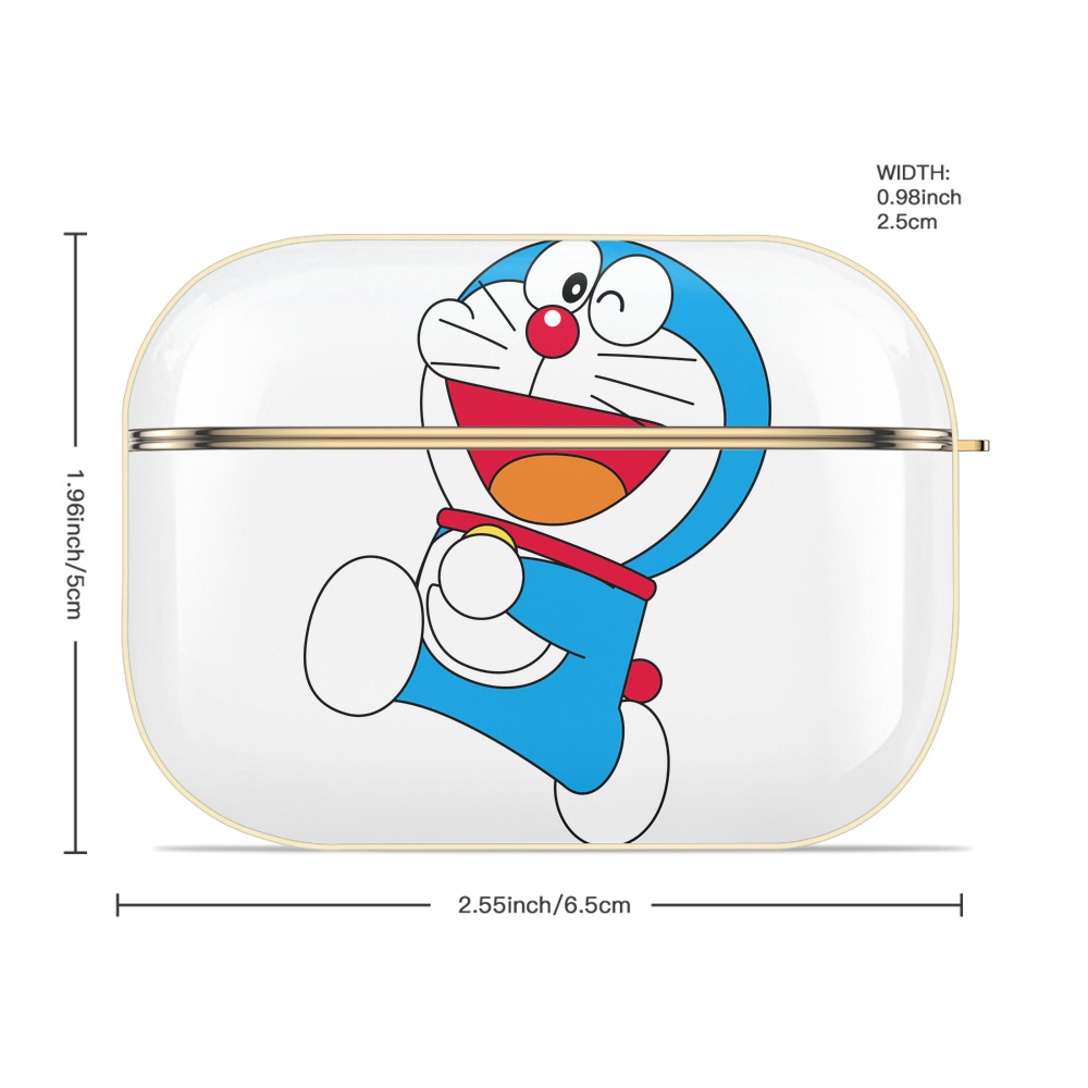 ドラえもん Doraemon 【AirPods Pro用】ハードシェル保護ケース｜耐衝撃・防指紋・カラビナ付き商品仕様
