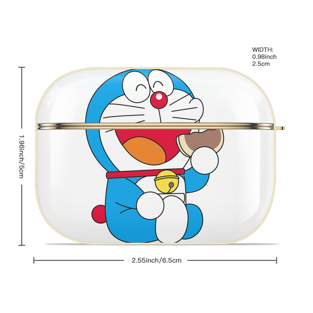 ドラえもん Doraemon 【AirPods Pro用】ハードシェル保護ケース｜耐衝撃・防指紋・カラビナ付き商品仕様