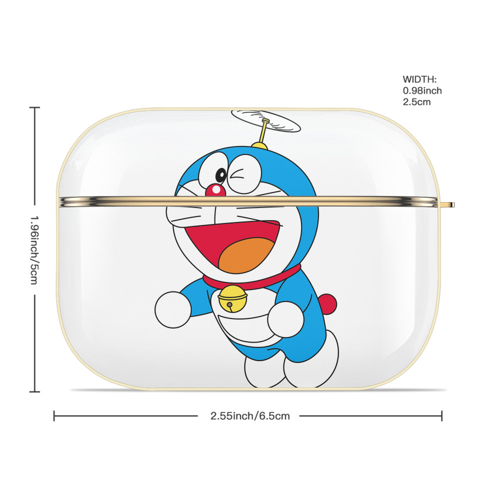 ドラえもん Doraemon 【AirPods Pro用】ハードシェル保護ケース｜耐衝撃・防指紋・カラビナ付き商品仕様
