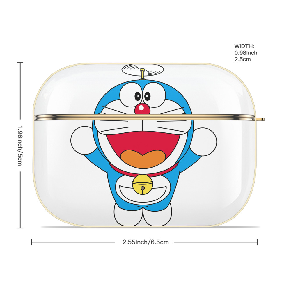 ドラえもん Doraemon 【AirPods Pro用】ハードシェル保護ケース｜耐衝撃・防指紋・カラビナ付き商品仕様