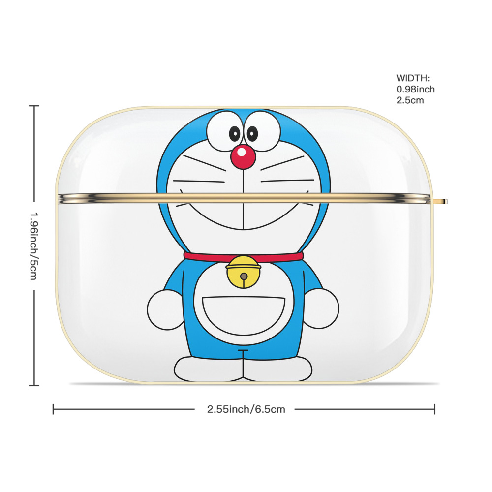 ドラえもん Doraemon 【AirPods Pro用】ハードシェル保護ケース｜耐衝撃・防指紋・カラビナ付き商品仕様