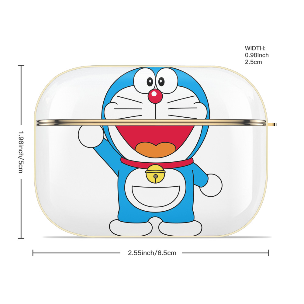 ドラえもん Doraemon 【AirPods Pro用】ハードシェル保護ケース｜耐衝撃・防指紋・カラビナ付き商品仕様