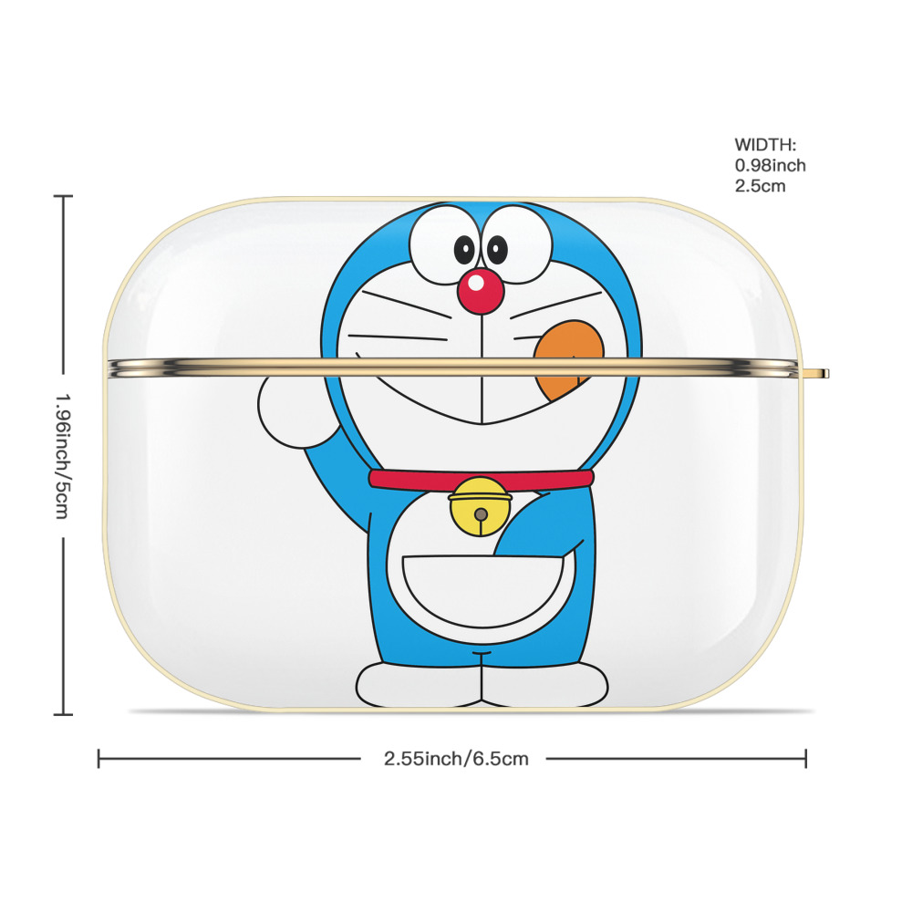 ドラえもん Doraemon 【AirPods Pro用】ハードシェル保護ケース｜耐衝撃・防指紋・カラビナ付き商品仕様