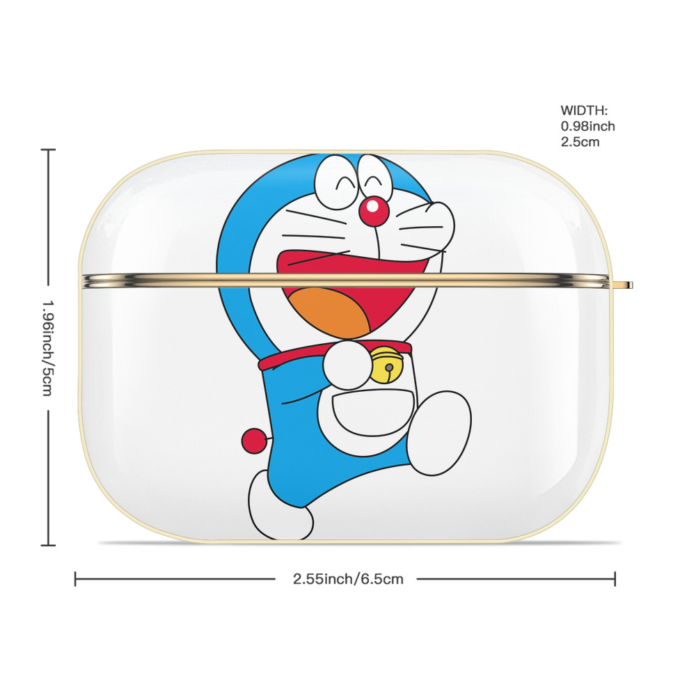 ドラえもん Doraemon 【AirPods Pro用】ハードシェル保護ケース｜耐衝撃・防指紋・カラビナ付き商品仕様
