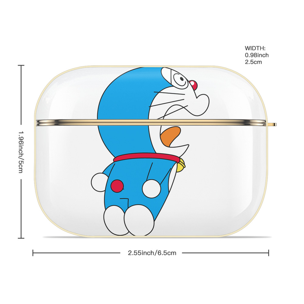 ドラえもん Doraemon 【AirPods Pro用】ハードシェル保護ケース｜耐衝撃・防指紋・カラビナ付き商品仕様