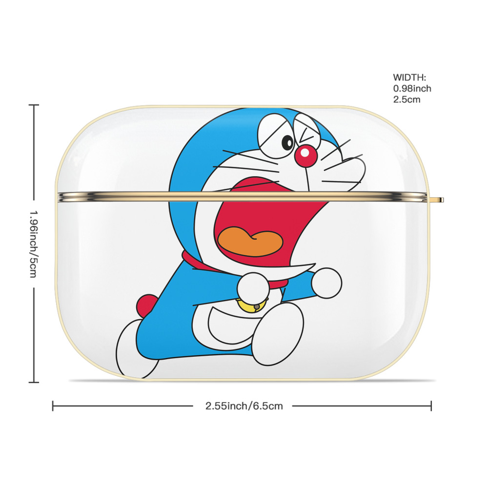 ドラえもん Doraemon 【AirPods Pro用】ハードシェル保護ケース｜耐衝撃・防指紋・カラビナ付き商品仕様