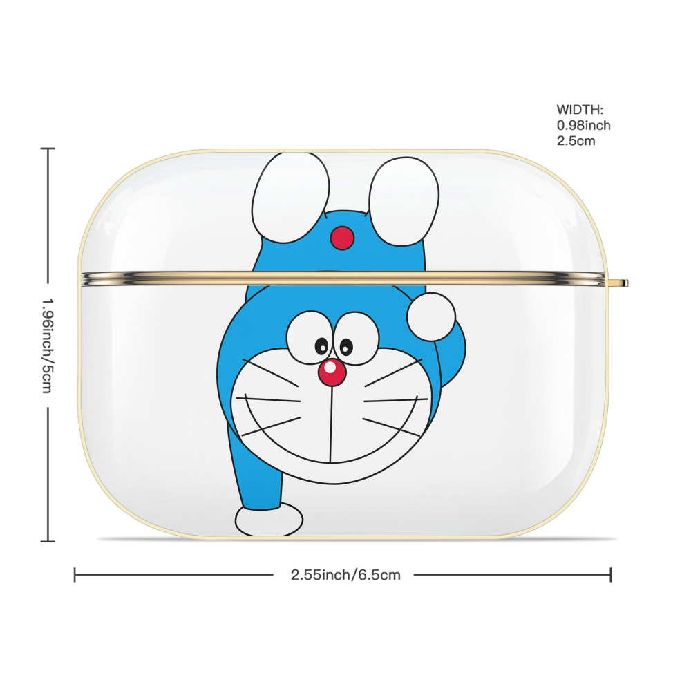 ドラえもん Doraemon 【AirPods Pro用】ハードシェル保護ケース｜耐衝撃・防指紋・カラビナ付き商品仕様
