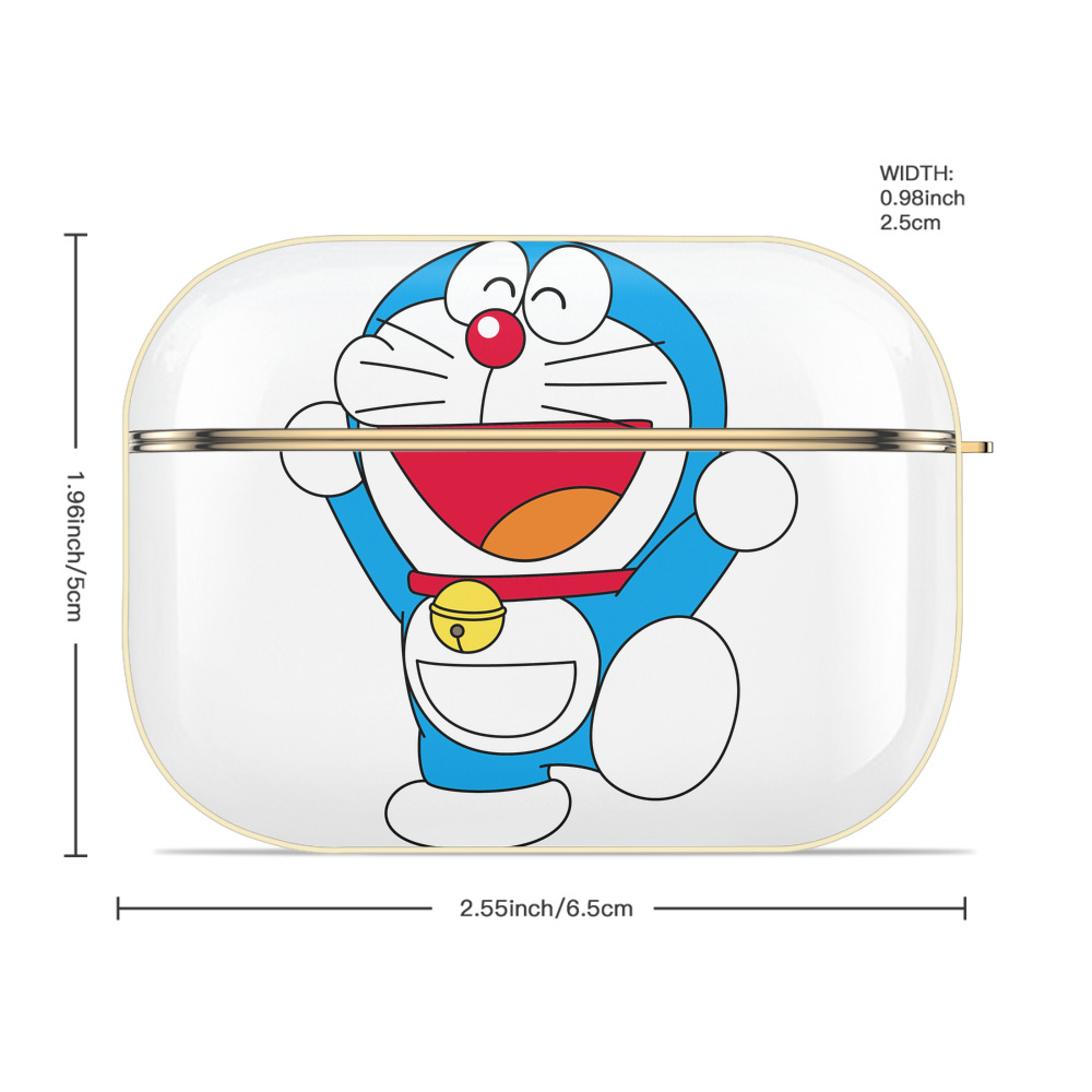 ドラえもん Doraemon 【AirPods Pro用】ハードシェル保護ケース｜耐衝撃・防指紋・カラビナ付き商品仕様