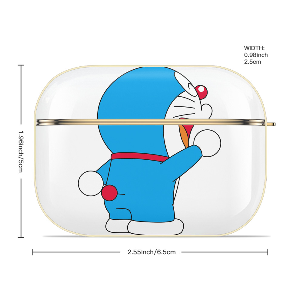 ドラえもん Doraemon 【AirPods Pro用】ハードシェル保護ケース｜耐衝撃・防指紋・カラビナ付き商品仕様