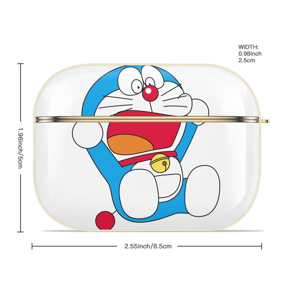 ドラえもん Doraemon 【AirPods Pro用】ハードシェル保護ケース｜耐衝撃・防指紋・カラビナ付き商品仕様