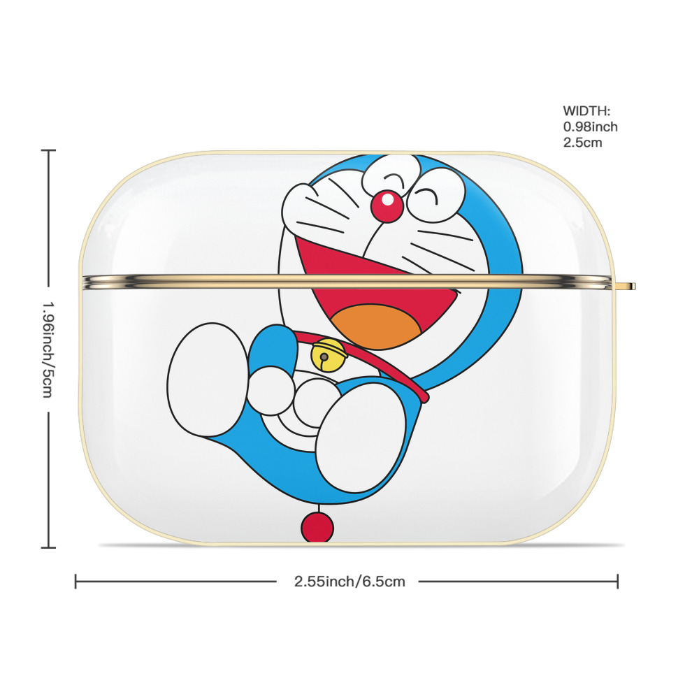 ドラえもん Doraemon 【AirPods Pro用】ハードシェル保護ケース｜耐衝撃・防指紋・カラビナ付き商品仕様