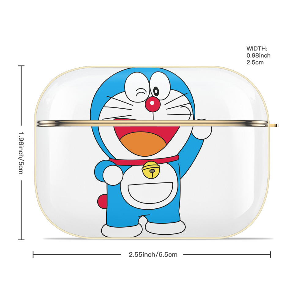 ドラえもん Doraemon 【AirPods Pro用】ハードシェル保護ケース｜耐衝撃・防指紋・カラビナ付き商品仕様