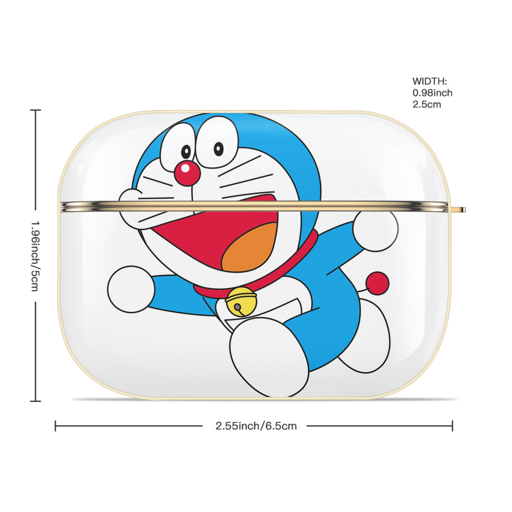 ドラえもん Doraemon 【AirPods Pro用】ハードシェル保護ケース｜耐衝撃・防指紋・カラビナ付き商品仕様