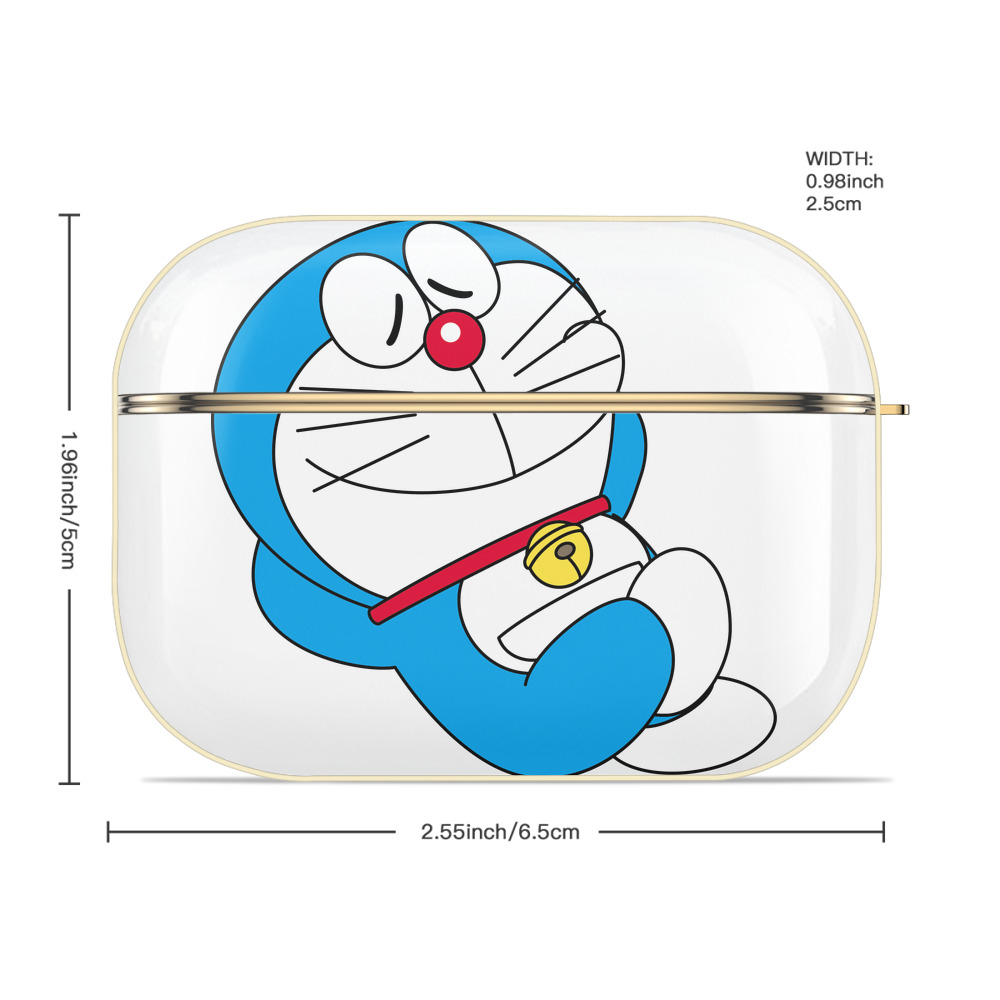 ドラえもん Doraemon 【AirPods Pro用】ハードシェル保護ケース｜耐衝撃・防指紋・カラビナ付き商品仕様