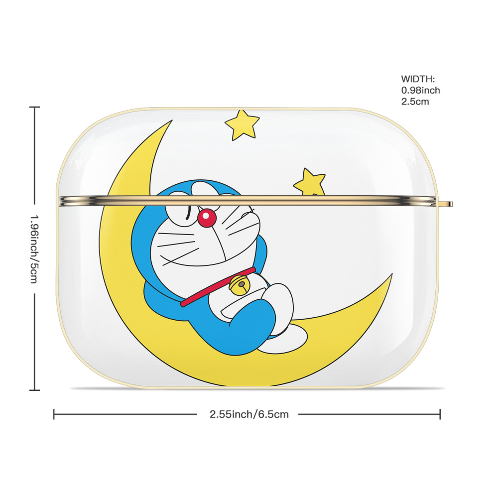 ドラえもん Doraemon 【AirPods Pro用】ハードシェル保護ケース｜耐衝撃・防指紋・カラビナ付き商品仕様