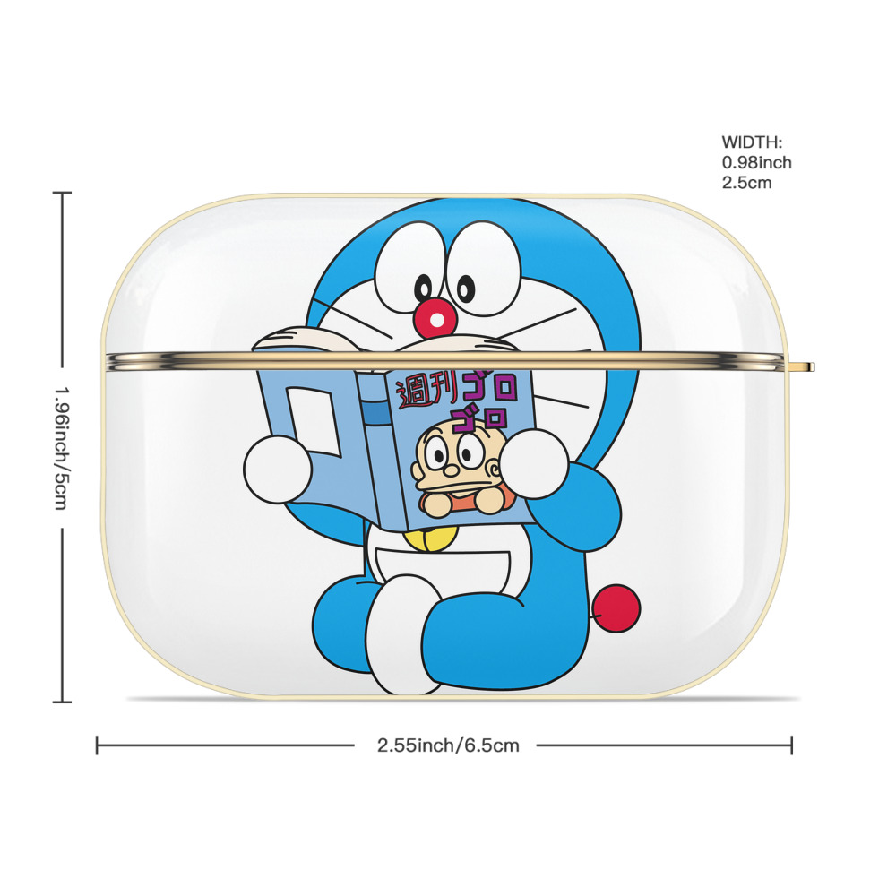 ドラえもん Doraemon 【AirPods Pro用】ハードシェル保護ケース｜耐衝撃・防指紋・カラビナ付き商品仕様