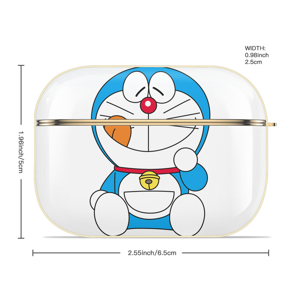 ドラえもん Doraemon 【AirPods Pro用】ハードシェル保護ケース｜耐衝撃・防指紋・カラビナ付き商品仕様
