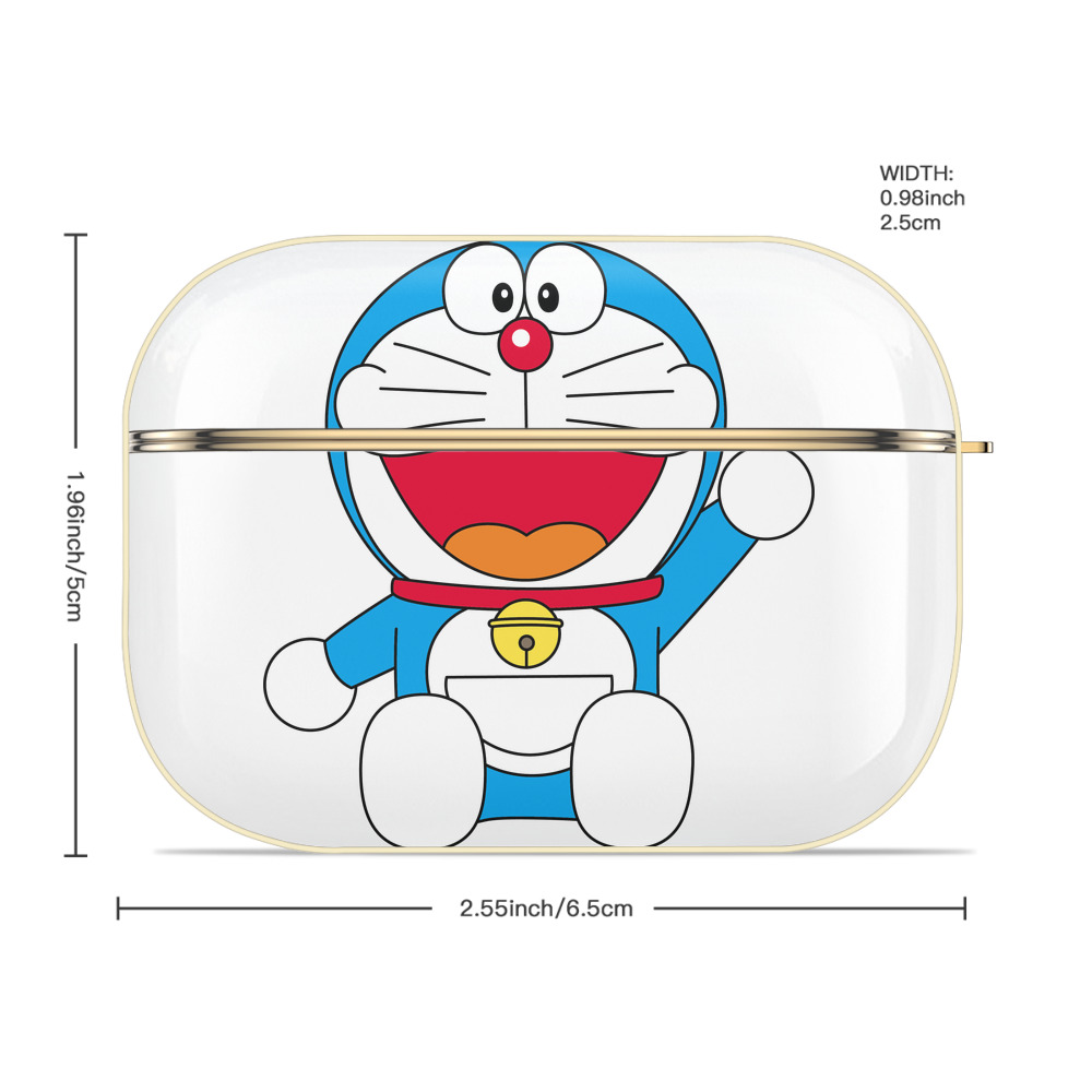 ドラえもん Doraemon 【AirPods Pro用】ハードシェル保護ケース｜耐衝撃・防指紋・カラビナ付き商品仕様