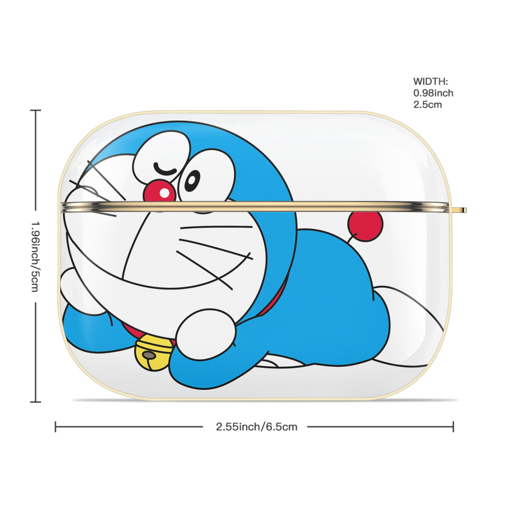 ドラえもん Doraemon 【AirPods Pro用】ハードシェル保護ケース｜耐衝撃・防指紋・カラビナ付き商品仕様
