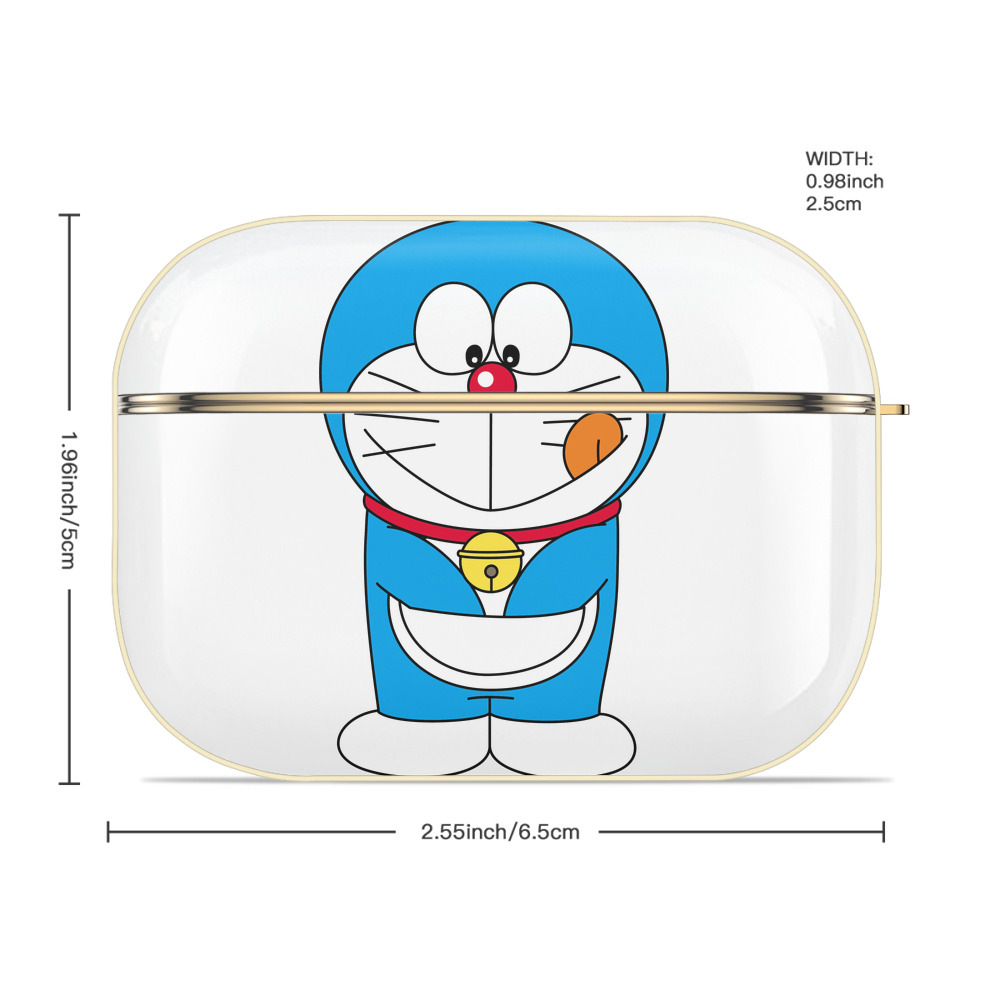 ドラえもん Doraemon 【AirPods Pro用】ハードシェル保護ケース｜耐衝撃・防指紋・カラビナ付き商品仕様