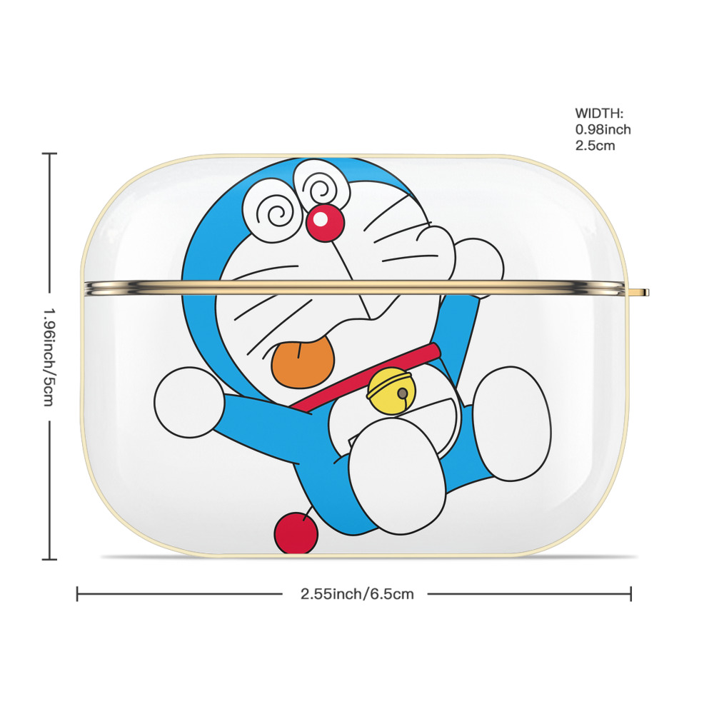 ドラえもん Doraemon 【AirPods Pro用】ハードシェル保護ケース｜耐衝撃・防指紋・カラビナ付き商品仕様