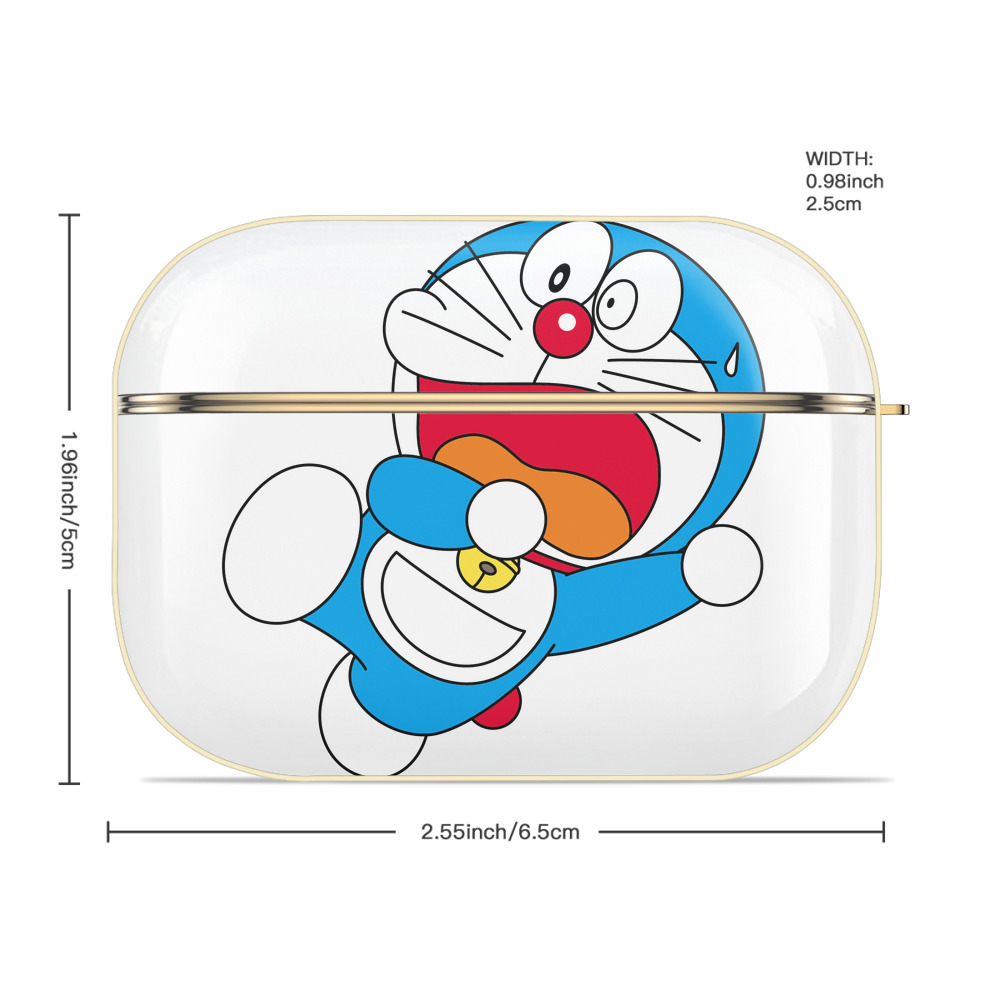 ドラえもん Doraemon 【AirPods Pro用】ハードシェル保護ケース｜耐衝撃・防指紋・カラビナ付き商品仕様