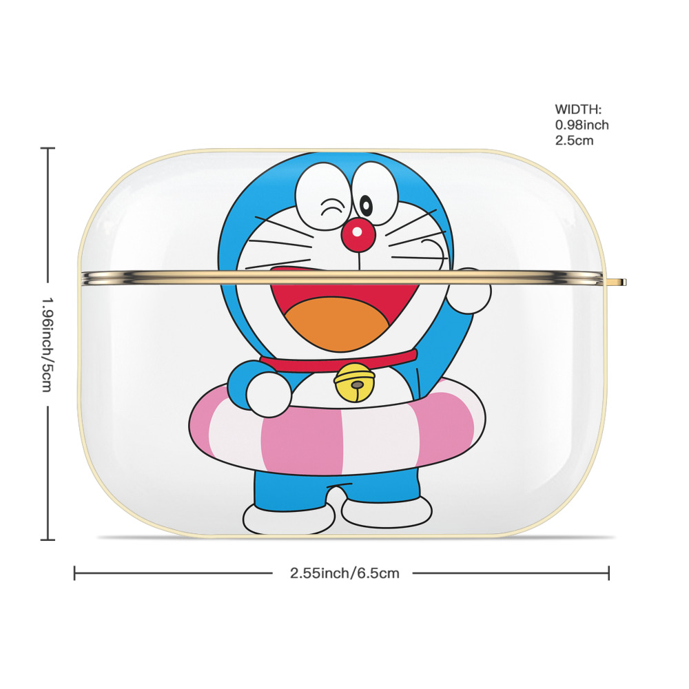 ドラえもん Doraemon 【AirPods Pro用】ハードシェル保護ケース｜耐衝撃・防指紋・カラビナ付き商品仕様