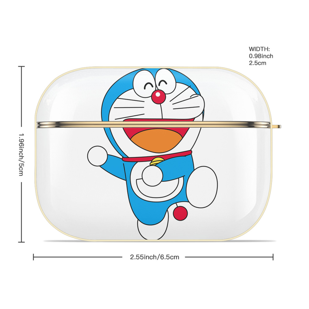 ドラえもん Doraemon 【AirPods Pro用】ハードシェル保護ケース｜耐衝撃・防指紋・カラビナ付き商品仕様