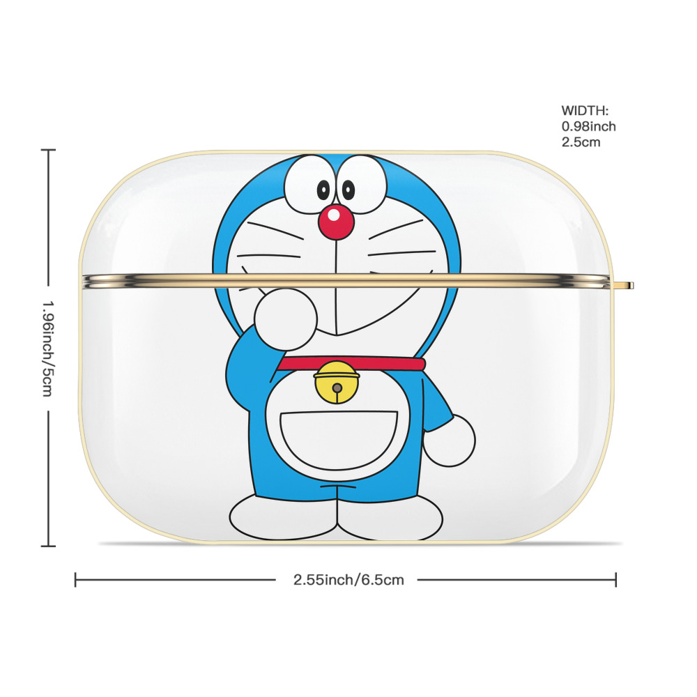 ドラえもん Doraemon 【AirPods Pro用】ハードシェル保護ケース｜耐衝撃・防指紋・カラビナ付き商品仕様