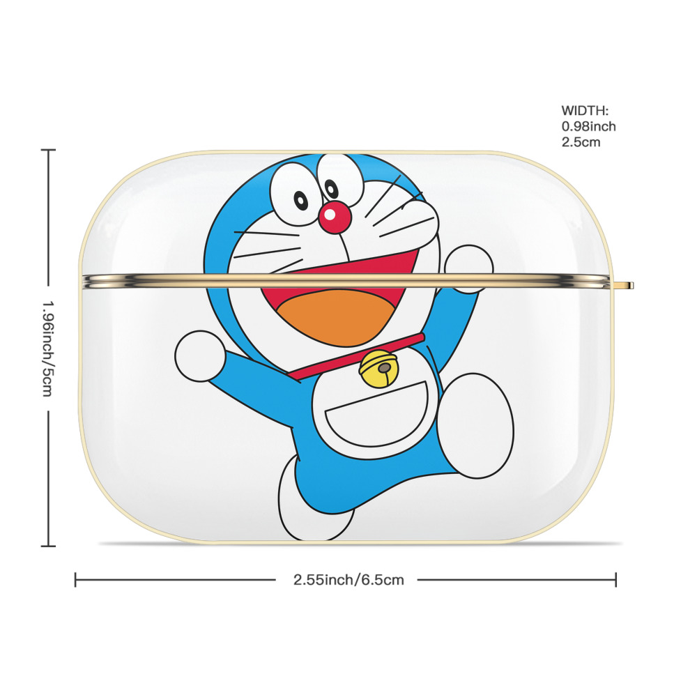 ドラえもん Doraemon 【AirPods Pro用】ハードシェル保護ケース｜耐衝撃・防指紋・カラビナ付き商品仕様