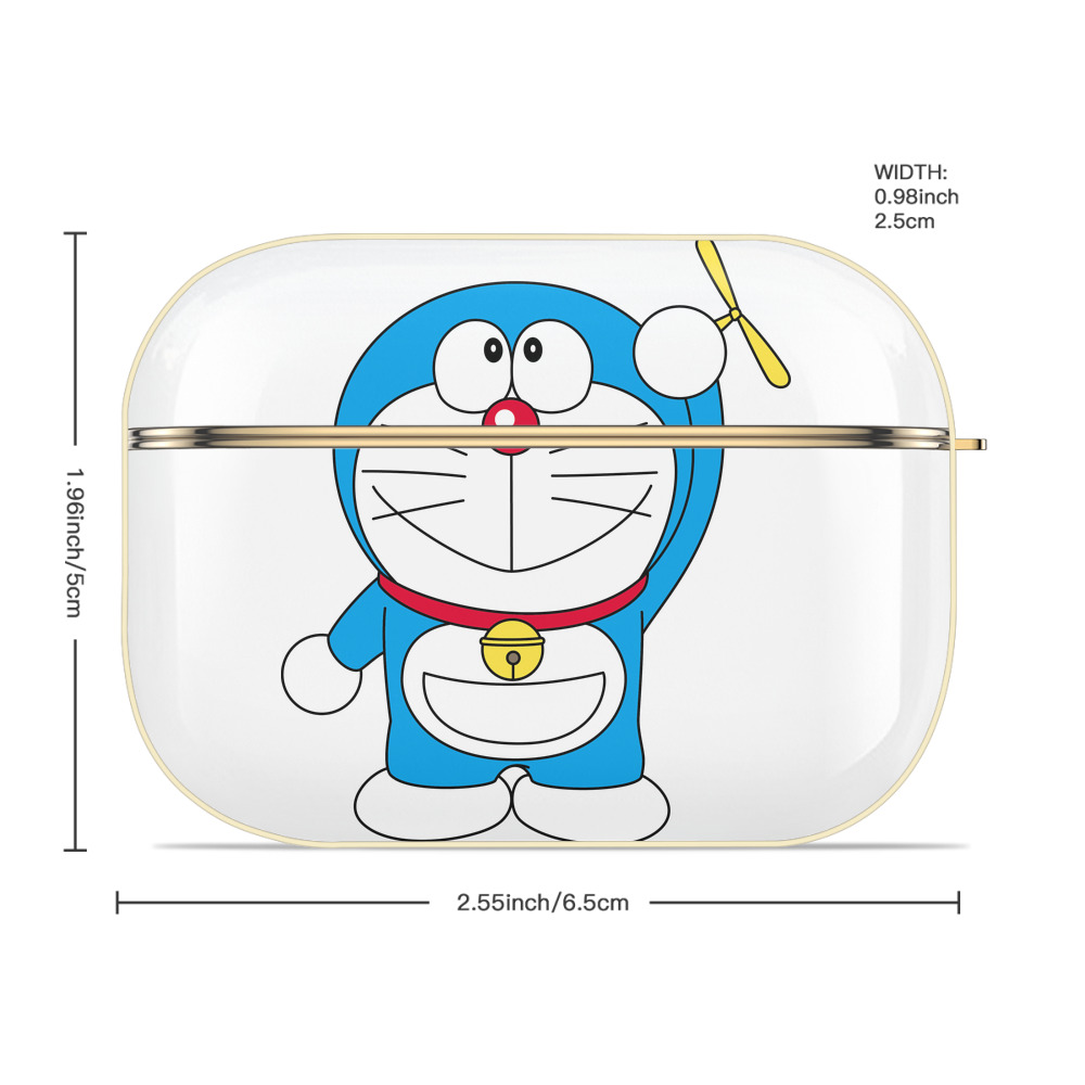 ドラえもん Doraemon 【AirPods Pro用】ハードシェル保護ケース｜耐衝撃・防指紋・カラビナ付き商品仕様