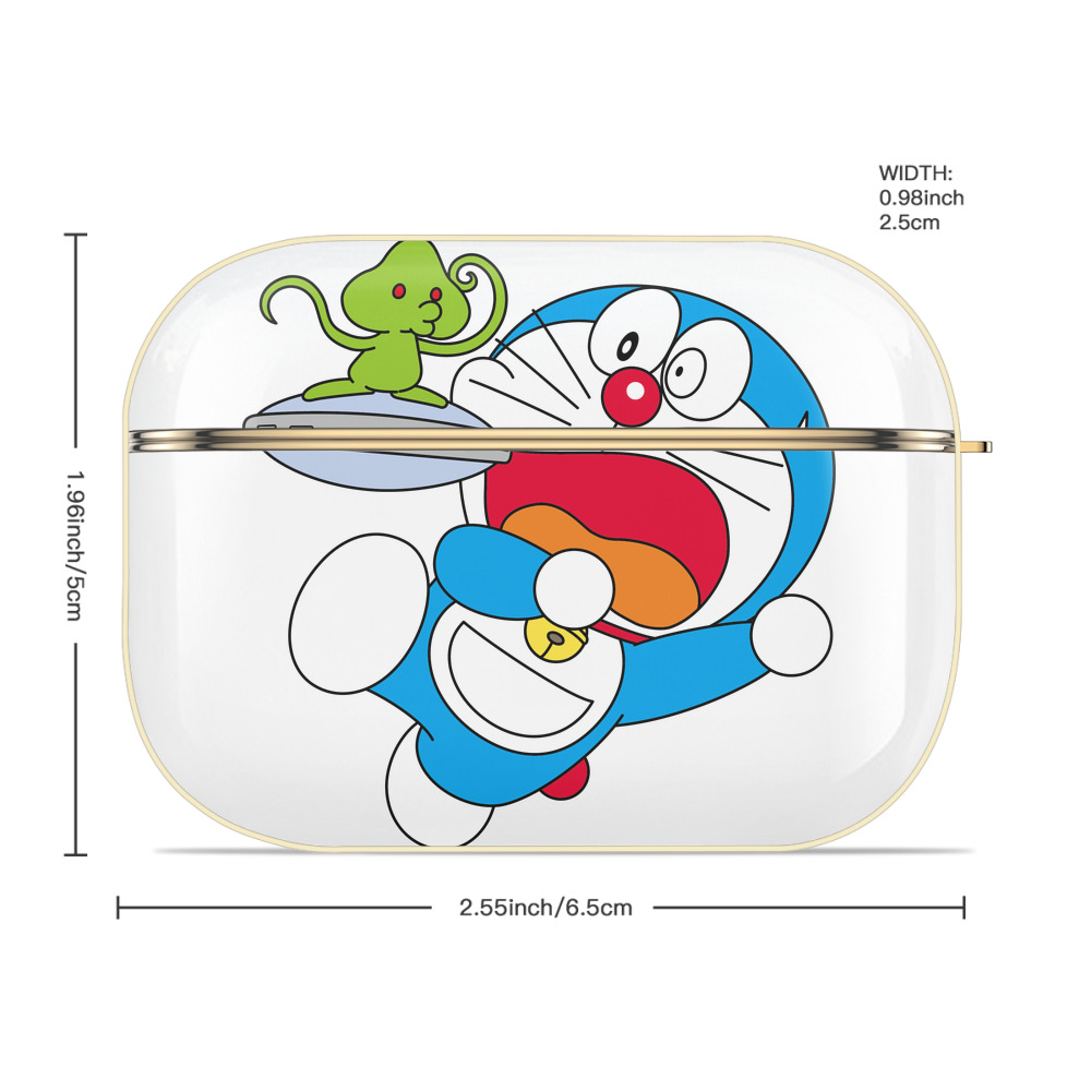 ドラえもん Doraemon 【AirPods Pro用】ハードシェル保護ケース｜耐衝撃・防指紋・カラビナ付き商品仕様
