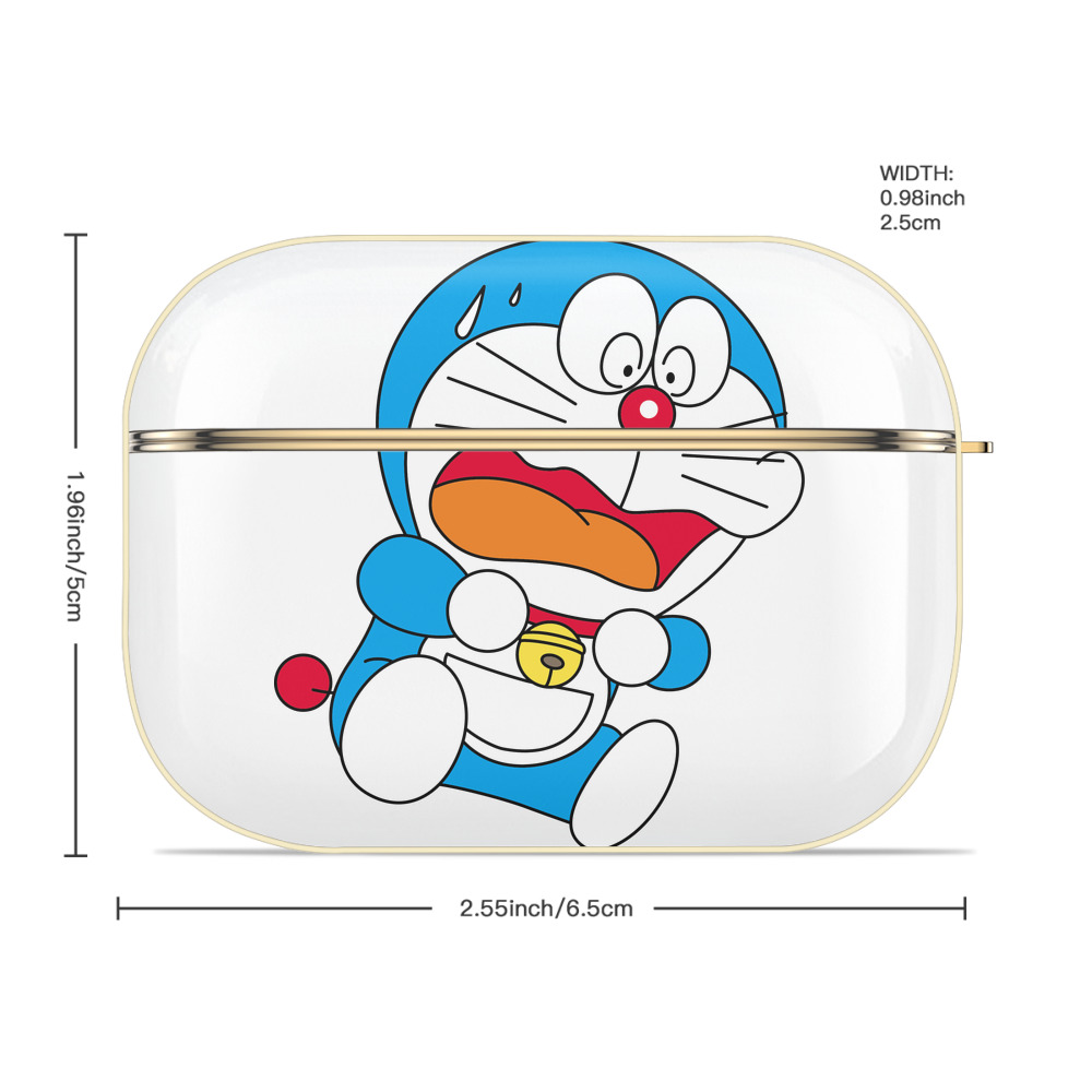 ドラえもん Doraemon 【AirPods Pro用】ハードシェル保護ケース｜耐衝撃・防指紋・カラビナ付き商品仕様