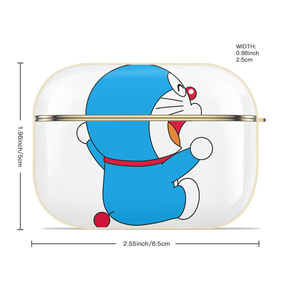 ドラえもん Doraemon 【AirPods Pro用】ハードシェル保護ケース｜耐衝撃・防指紋・カラビナ付き商品仕様