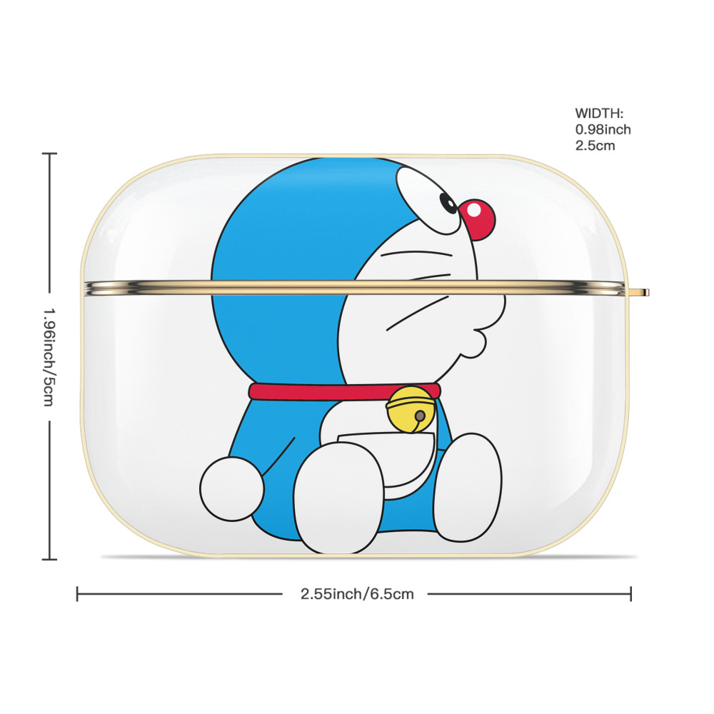 ドラえもん Doraemon 【AirPods Pro用】ハードシェル保護ケース｜耐衝撃・防指紋・カラビナ付き商品仕様