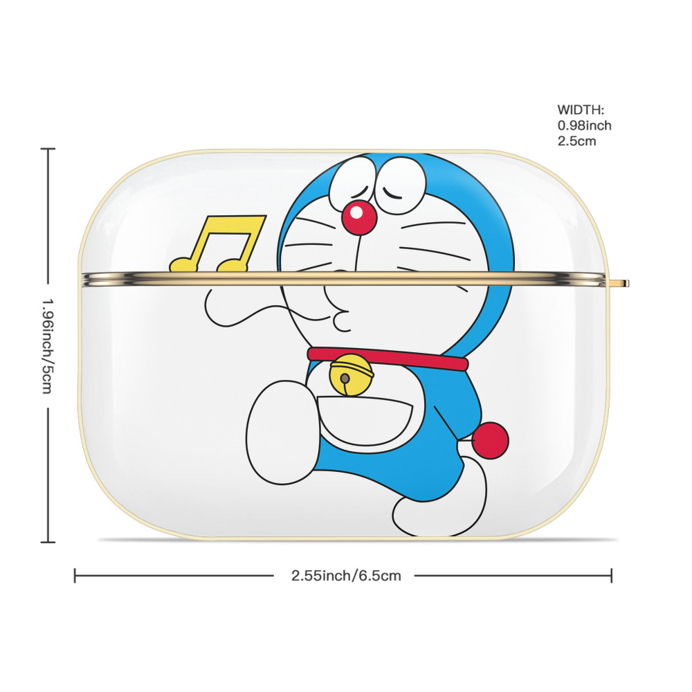 ドラえもん Doraemon 【AirPods Pro用】ハードシェル保護ケース｜耐衝撃・防指紋・カラビナ付き商品仕様