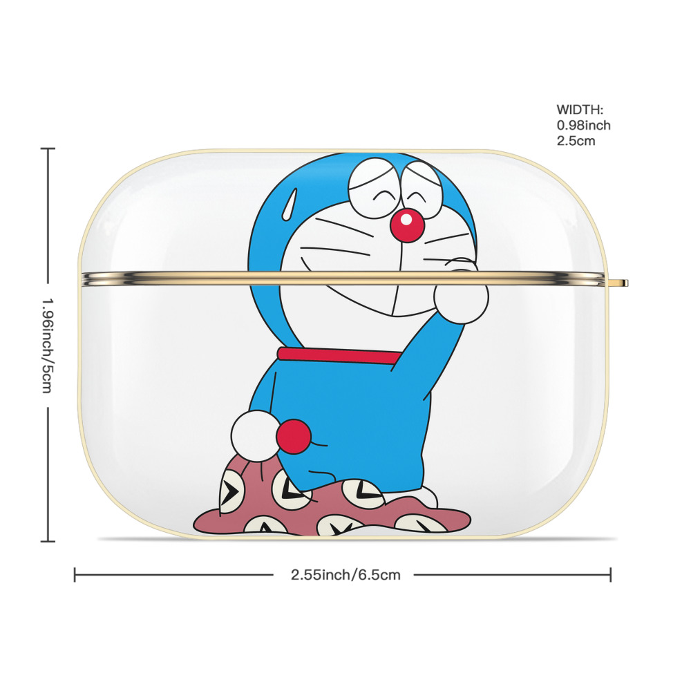 ドラえもん Doraemon 【AirPods Pro用】ハードシェル保護ケース｜耐衝撃・防指紋・カラビナ付き商品仕様