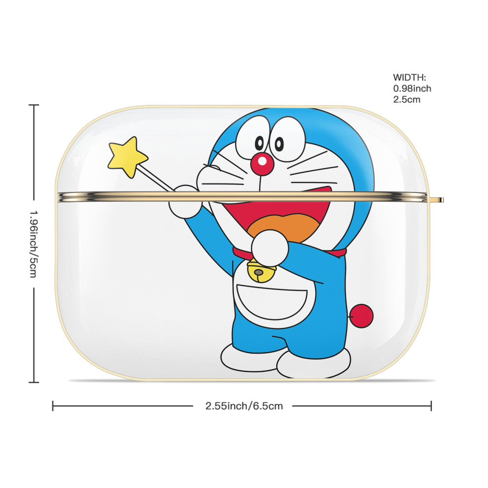 ドラえもん Doraemon 【AirPods Pro用】ハードシェル保護ケース｜耐衝撃・防指紋・カラビナ付き商品仕様