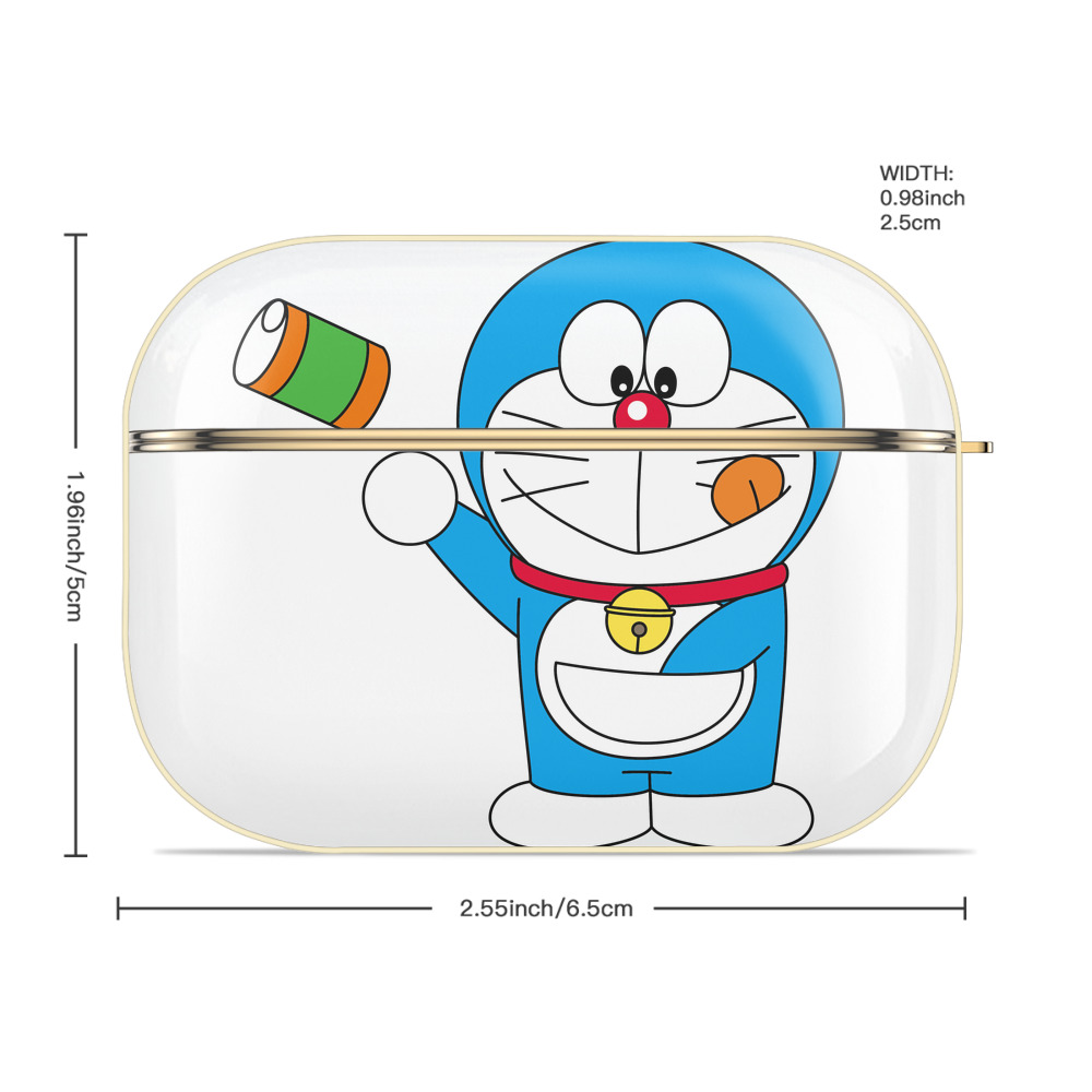 ドラえもん Doraemon 【AirPods Pro用】ハードシェル保護ケース｜耐衝撃・防指紋・カラビナ付き商品仕様
