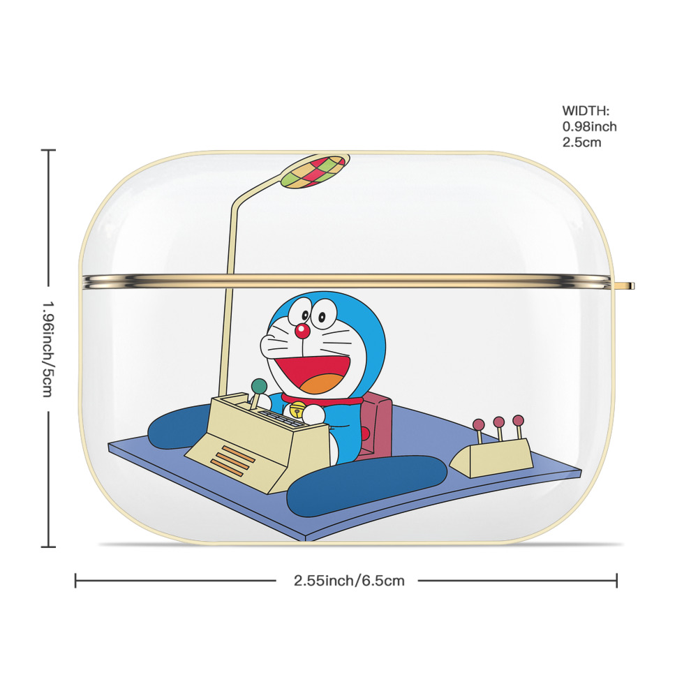 ドラえもん Doraemon 【AirPods Pro用】ハードシェル保護ケース｜耐衝撃・防指紋・カラビナ付き商品仕様