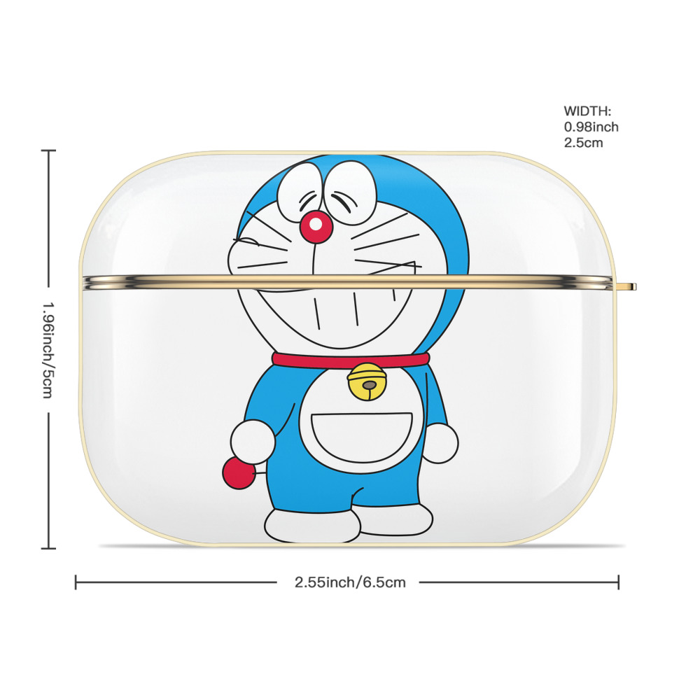 ドラえもん Doraemon 【AirPods Pro用】ハードシェル保護ケース｜耐衝撃・防指紋・カラビナ付き商品仕様