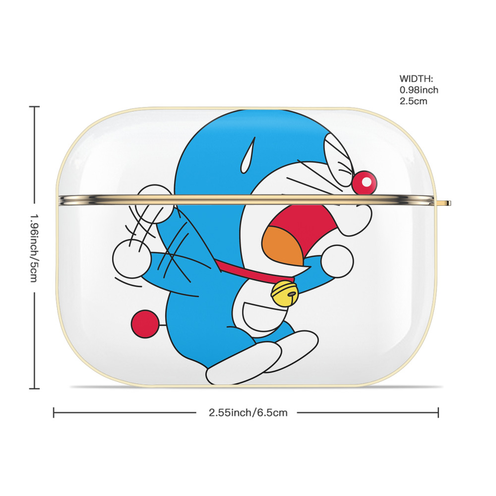 ドラえもん Doraemon 【AirPods Pro用】ハードシェル保護ケース｜耐衝撃・防指紋・カラビナ付き商品仕様