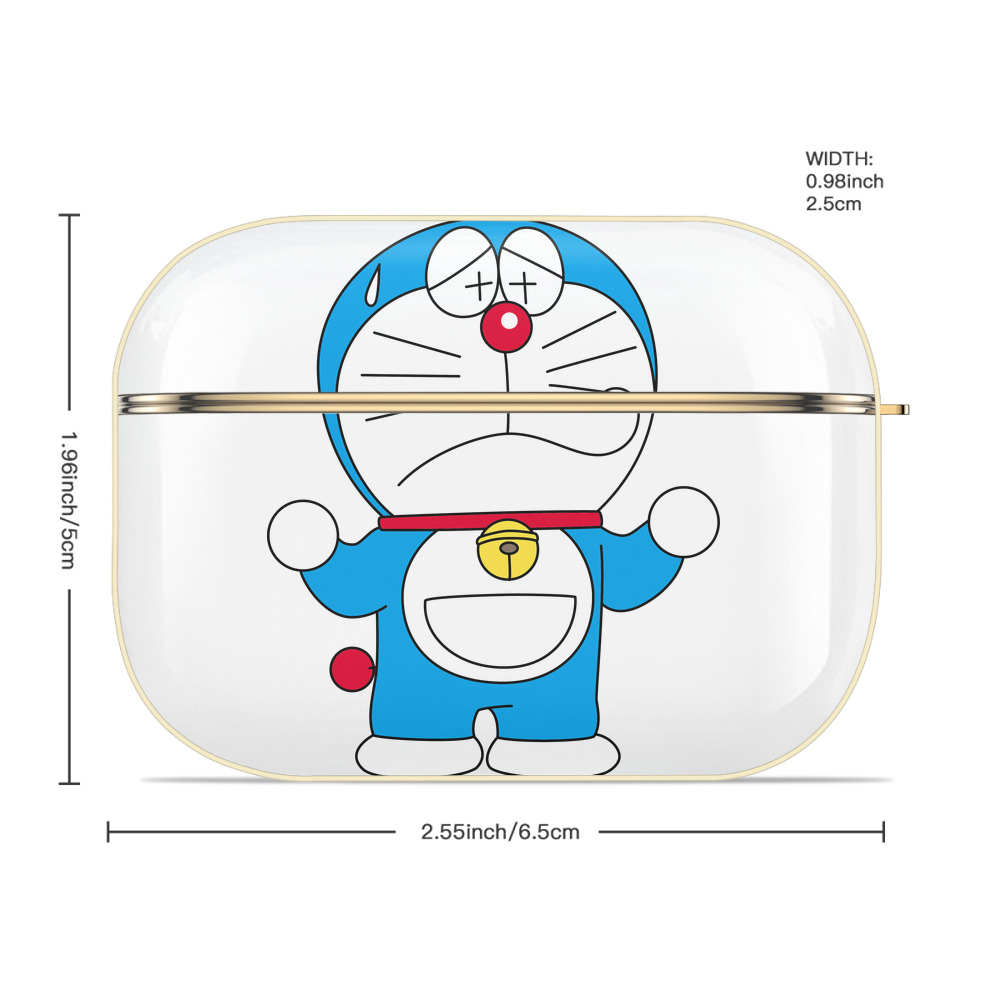 ドラえもん Doraemon 【AirPods Pro用】ハードシェル保護ケース｜耐衝撃・防指紋・カラビナ付き商品仕様