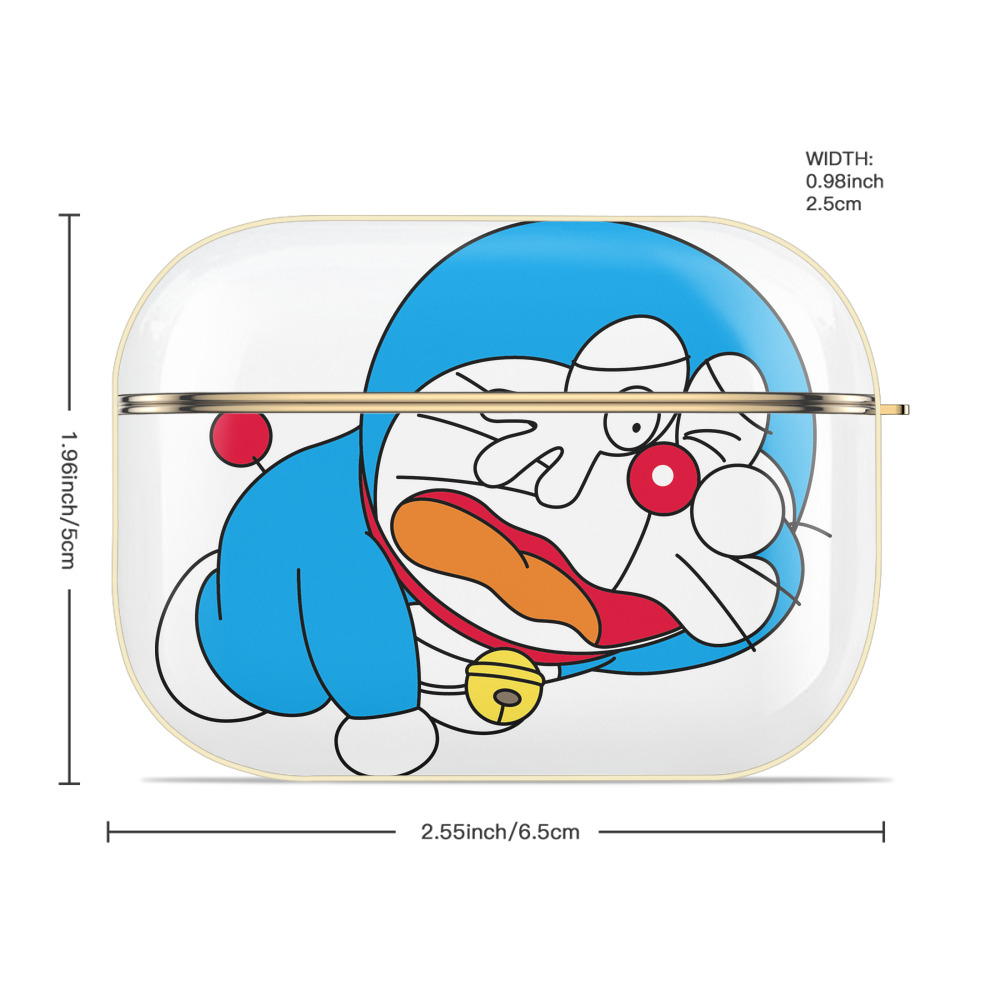 ドラえもん Doraemon 【AirPods Pro用】ハードシェル保護ケース｜耐衝撃・防指紋・カラビナ付き商品仕様