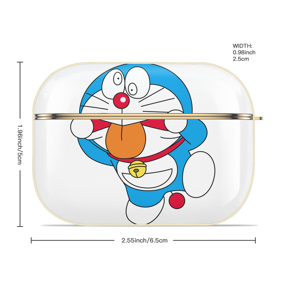 ドラえもん Doraemon 【AirPods Pro用】ハードシェル保護ケース｜耐衝撃・防指紋・カラビナ付き商品仕様