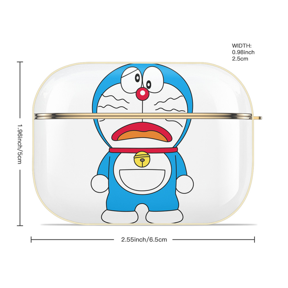 ドラえもん Doraemon 【AirPods Pro用】ハードシェル保護ケース｜耐衝撃・防指紋・カラビナ付き商品仕様