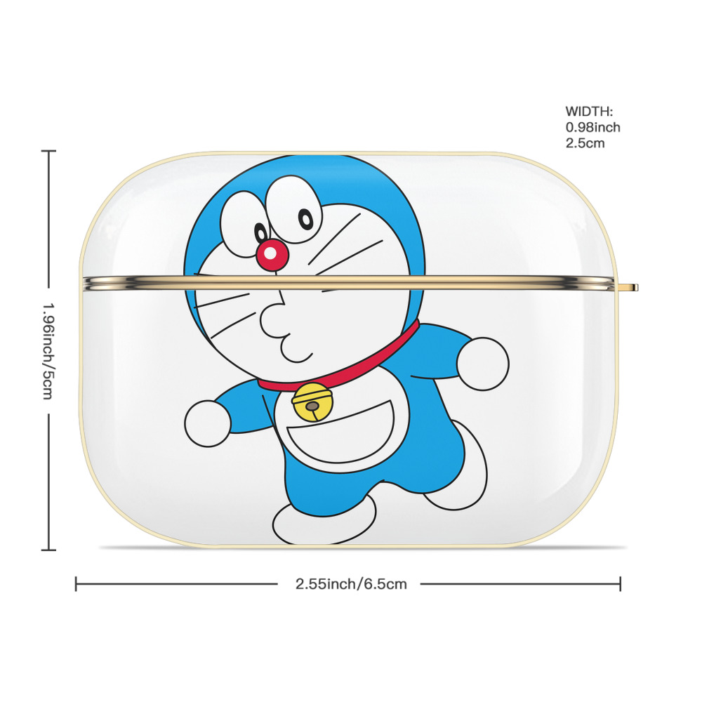 ドラえもん Doraemon 【AirPods Pro用】ハードシェル保護ケース｜耐衝撃・防指紋・カラビナ付き商品仕様