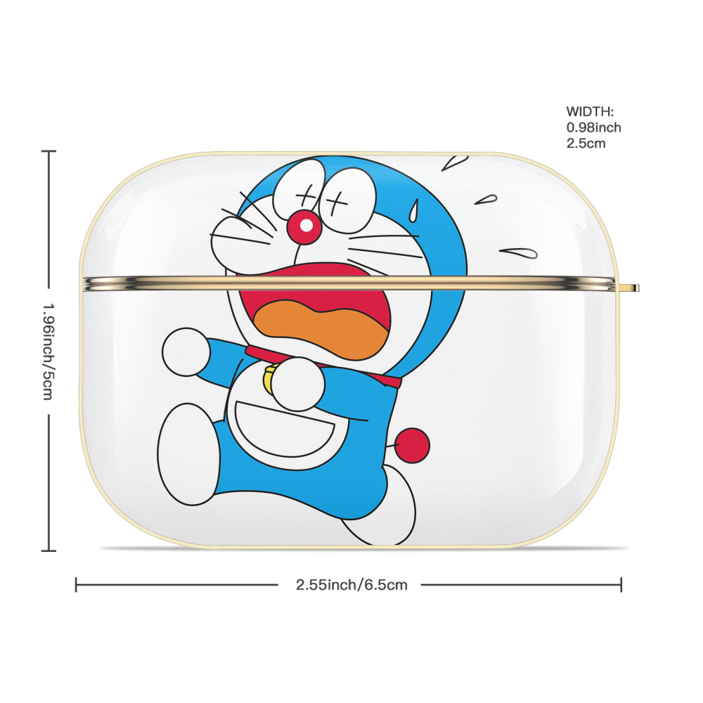 ドラえもん Doraemon 【AirPods Pro用】ハードシェル保護ケース｜耐衝撃・防指紋・カラビナ付き商品仕様