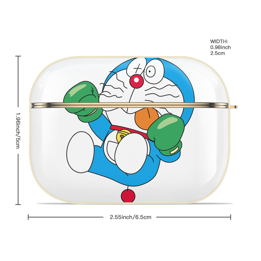 ドラえもん Doraemon 【AirPods Pro用】ハードシェル保護ケース｜耐衝撃・防指紋・カラビナ付き商品仕様
